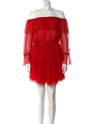 Pre-owned Gucci 2023 Mini Dress In Red
