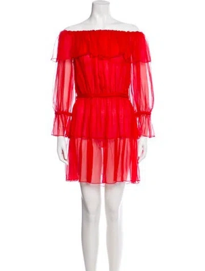 Pre-owned Gucci 2023 Mini Dress In Red