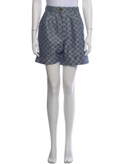 Pre-owned Gucci 2023 Mini Shorts W/ Tags In Blue