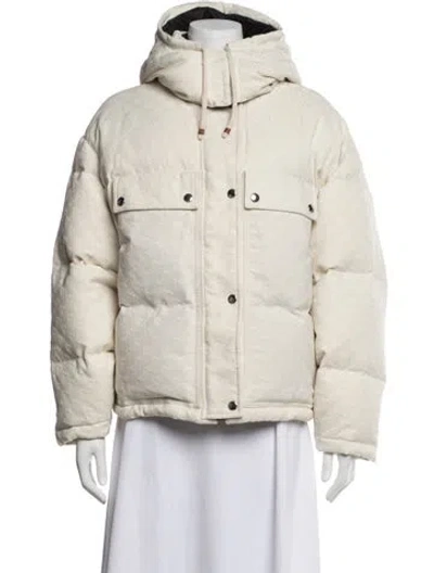 Pre-owned Gucci 2023 Patterned Down Jacket In Neutral