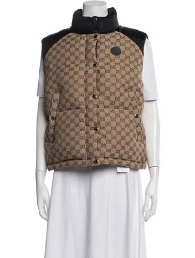 Pre-owned Gucci 2023 Patterned Vest W/ Tags In Brown