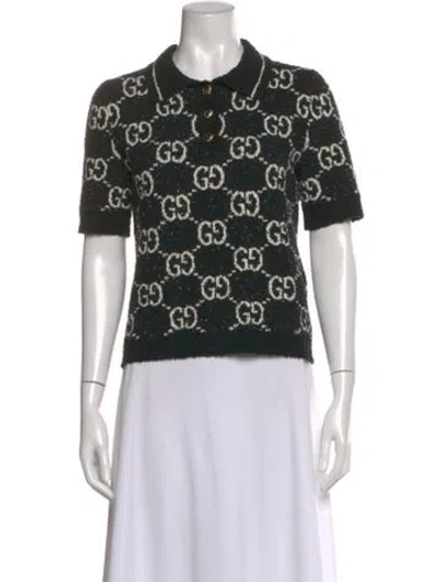 Pre-owned Gucci 2023 Printed Sweater In Black