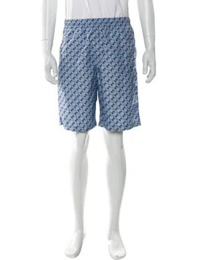 Pre-owned Gucci 2023 Printed Swim Trunks W/ Tags In Blue