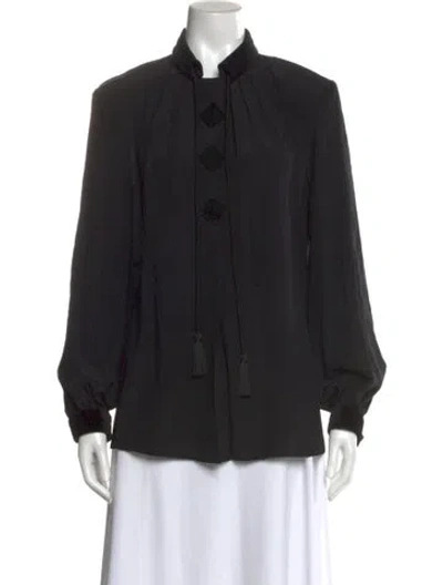 Pre-owned Gucci 2023 Silk Blouse W/ Tags In Black