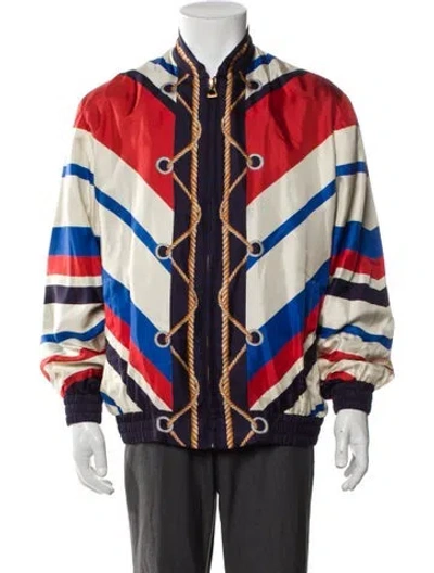 Pre-owned Gucci 2023 Silk Bomber Jacket W/ Tags In Multi