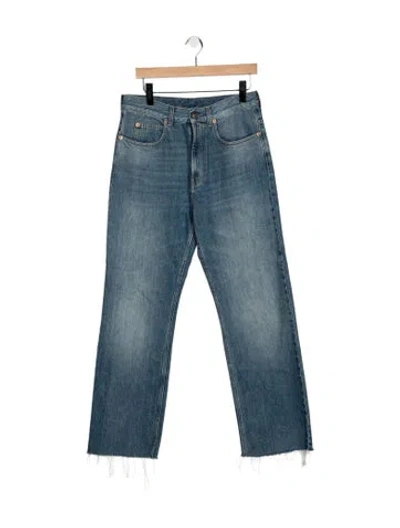 Pre-owned Gucci 2023 Straight-leg Jeans In Blue