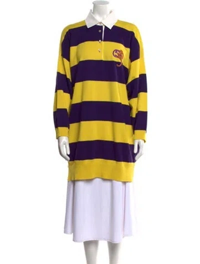 Pre-owned Gucci 2023 Striped Sweater W/ Tags In Yellow