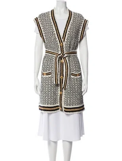 Pre-owned Gucci 2023 Tweed Cardigan Sweater In Multi