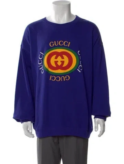 Pre-owned Gucci 2023 Web Accent Sweatshirt W/ Tags In Purple