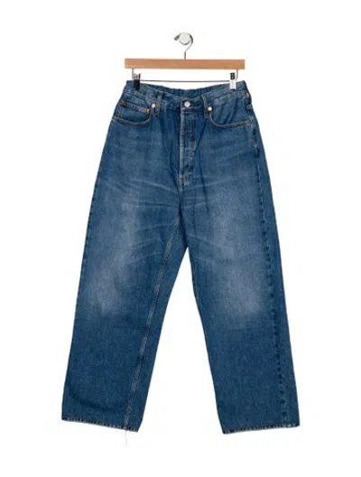 Pre-owned Gucci 2023 Wide Leg Jeans In Blue