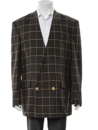 Pre-owned Gucci 2023 Wool Blazer In Gray