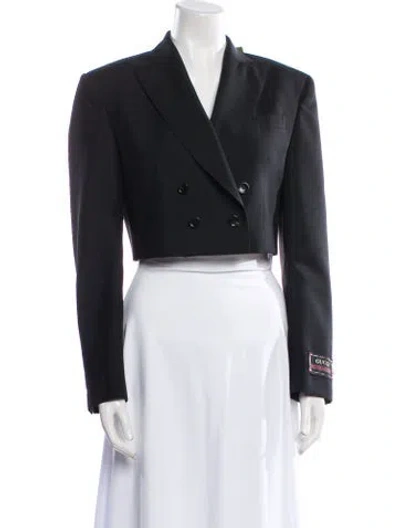 Pre-owned Gucci 2023 Wool Blazer W/ Tags In Black