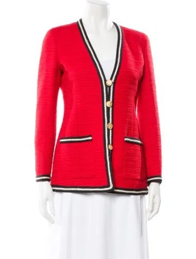 Pre-owned Gucci 2023 Wool Blazer W/ Tags In Red