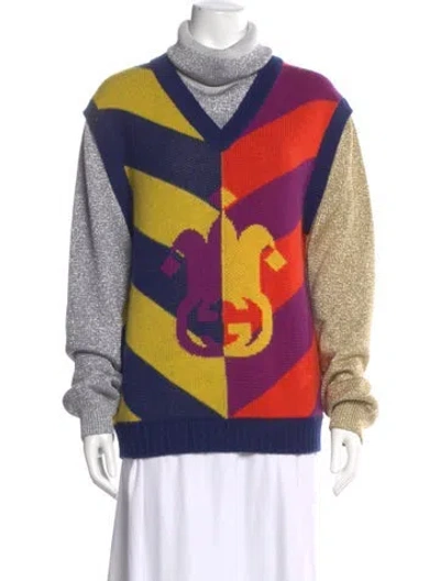 Pre-owned Gucci 2023 Wool Sweater In Blue
