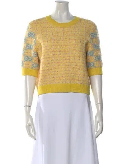Pre-owned Gucci 2023 Wool Sweater In Yellow