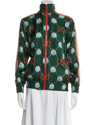Pre-owned Gucci 2023 X Angela Nguyen 'pikarar' Kawaii Project Evening Jacket In Green