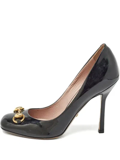 Pre-owned Gucci 2024 110mm Horsebit Pumps In Black