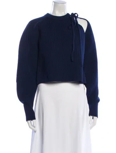 Pre-owned Gucci 2024 Crew Neck Sweater In Blue