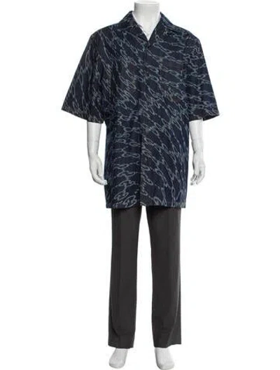 Pre-owned Gucci 2024 Gg Logo Denim Shirt W/ Tags In Blue