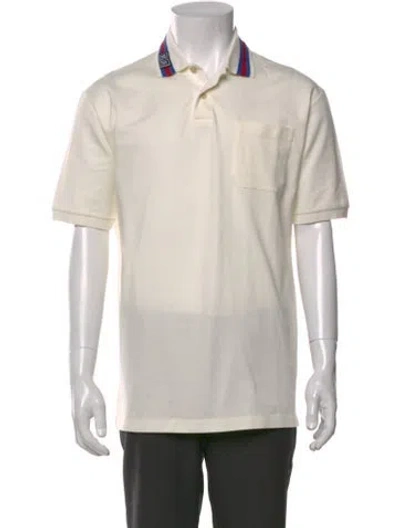 Pre-owned Gucci 2024 Gg Logo Polo Shirt In Neutral