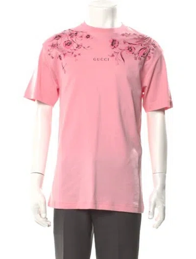 Pre-owned Gucci 2024 Graphic Print T-shirt In Pink