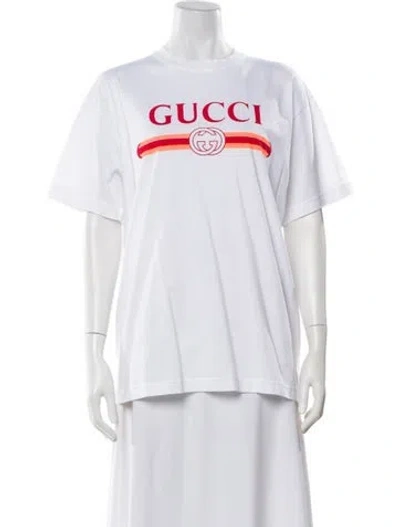 Pre-owned Gucci 2024 Graphic Print T-shirt W/ Tags In White