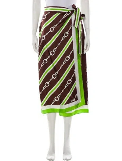 Pre-owned Gucci 2024 Midi Length Skirt W/ Tags In Multi