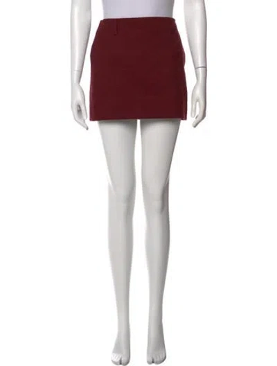 Pre-owned Gucci 2024 Mini Skirt In Burgundy