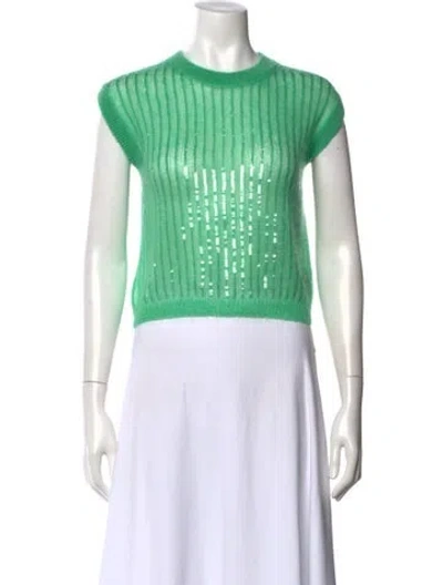 Pre-owned Gucci 2024 Mohair Sweater In Green