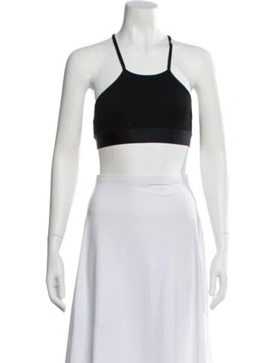 Pre-owned Gucci 2024 Nylon Sports Bra W/ Tags In Black