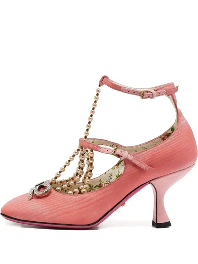 Pre-owned Gucci 2024 Pearl-embellished Pumps