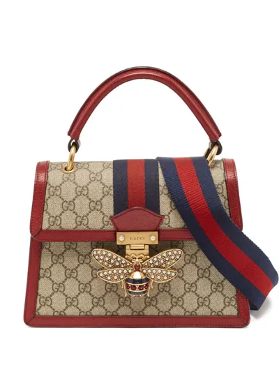 Pre-owned Gucci 2024 Queen Margaret Handbag In Brown