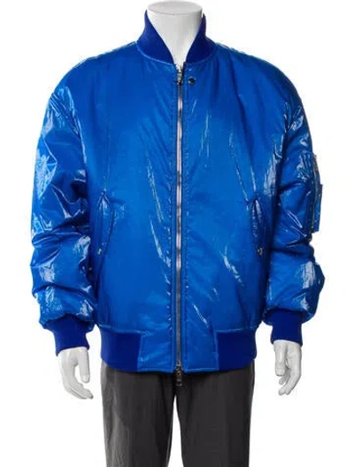 Pre-owned Gucci 2024 'ripstop' Bomber Jacket W/ Tags In Blue