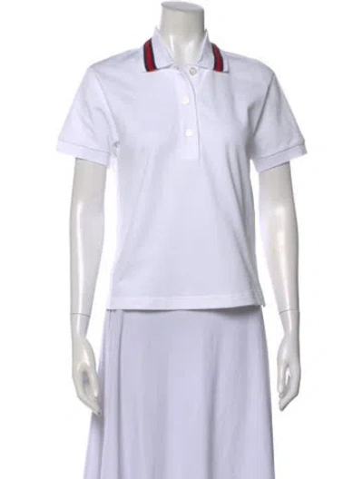 Pre-owned Gucci 2024 Short Sleeve Polo In White