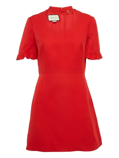 Pre-owned Gucci 2024 Silk-blend Dress In Red
