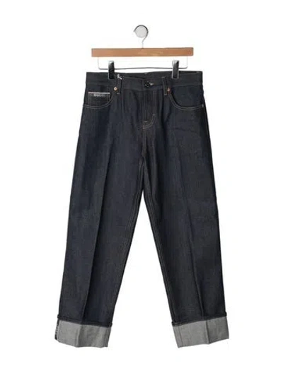 Pre-owned Gucci 2024 Straight Leg Jeans W/ Tags In Blue