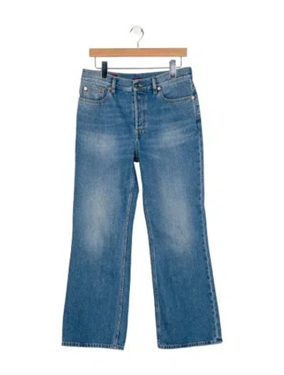 Pre-owned Gucci 2024 Wide Leg Jeans In Blue