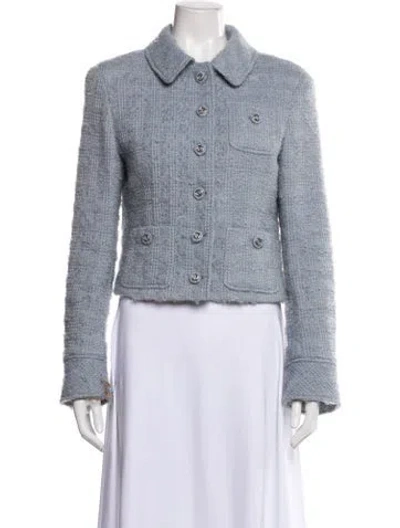 Pre-owned Gucci 2024 Wool Evening Jacket In Blue