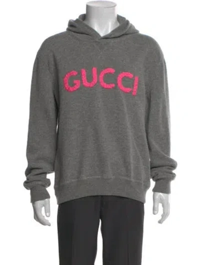Pre-owned Gucci 2024 Wool Hoodie In Gray