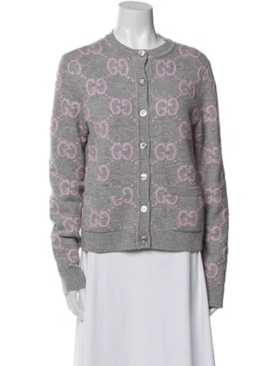 Pre-owned Gucci 2024 Wool Sweater In Gray