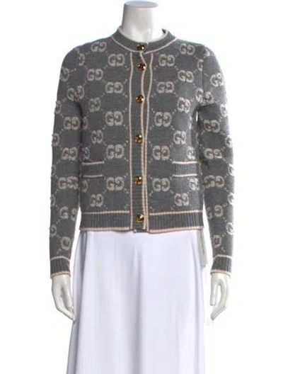Pre-owned Gucci 2024 Wool Sweater In Grey
