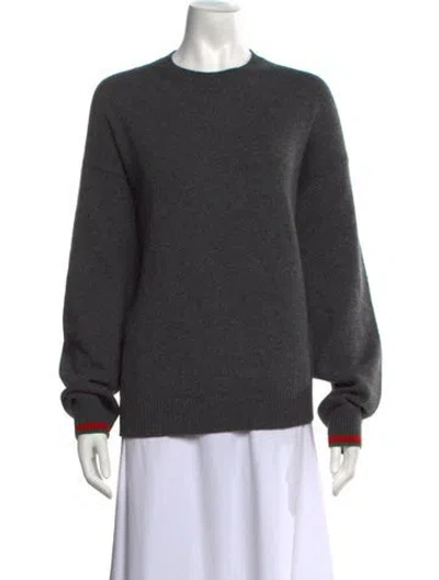 Pre-owned Gucci 2024 Wool Sweater In Grey