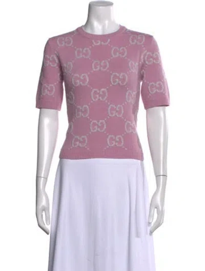 Pre-owned Gucci 2024 Wool Sweater In Pink