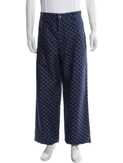 Pre-owned Gucci 2024-2025 Pants In Blue