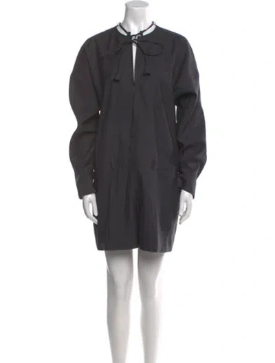 Pre-owned Gucci 2024-2025 Wool Romper In Gray