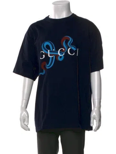 Pre-owned Gucci 2024-2025 Year Of Snake T-shirt W/ Tags In Blue