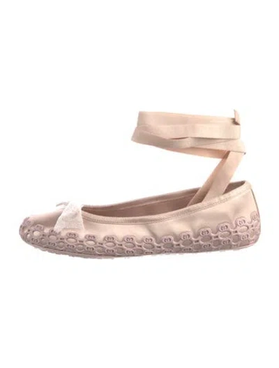 Pre-owned Gucci 2025 Cub3d Satin Ballet Flats Ballet Flats W/ Tags In Pink