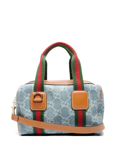 Pre-owned Gucci 2025 Gg Tote Bag In Blue