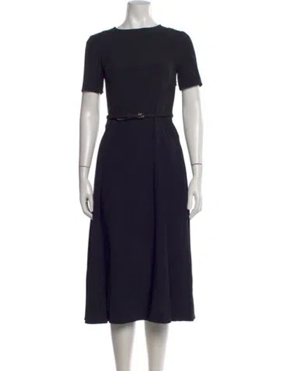 Pre-owned Gucci 2025 Midi Length Dress In Black