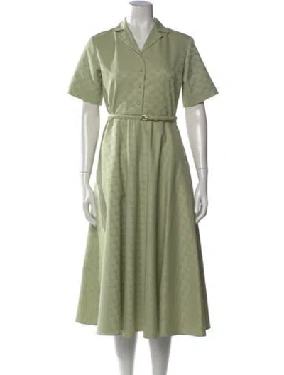 Pre-owned Gucci 2025 Midi Length Dress W/ Tags In Green